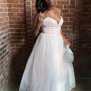 Elegant Pink Evening Gown